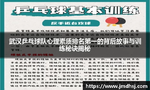 武汉乒乓球队心理素质排名第一的背后故事与训练秘诀揭秘